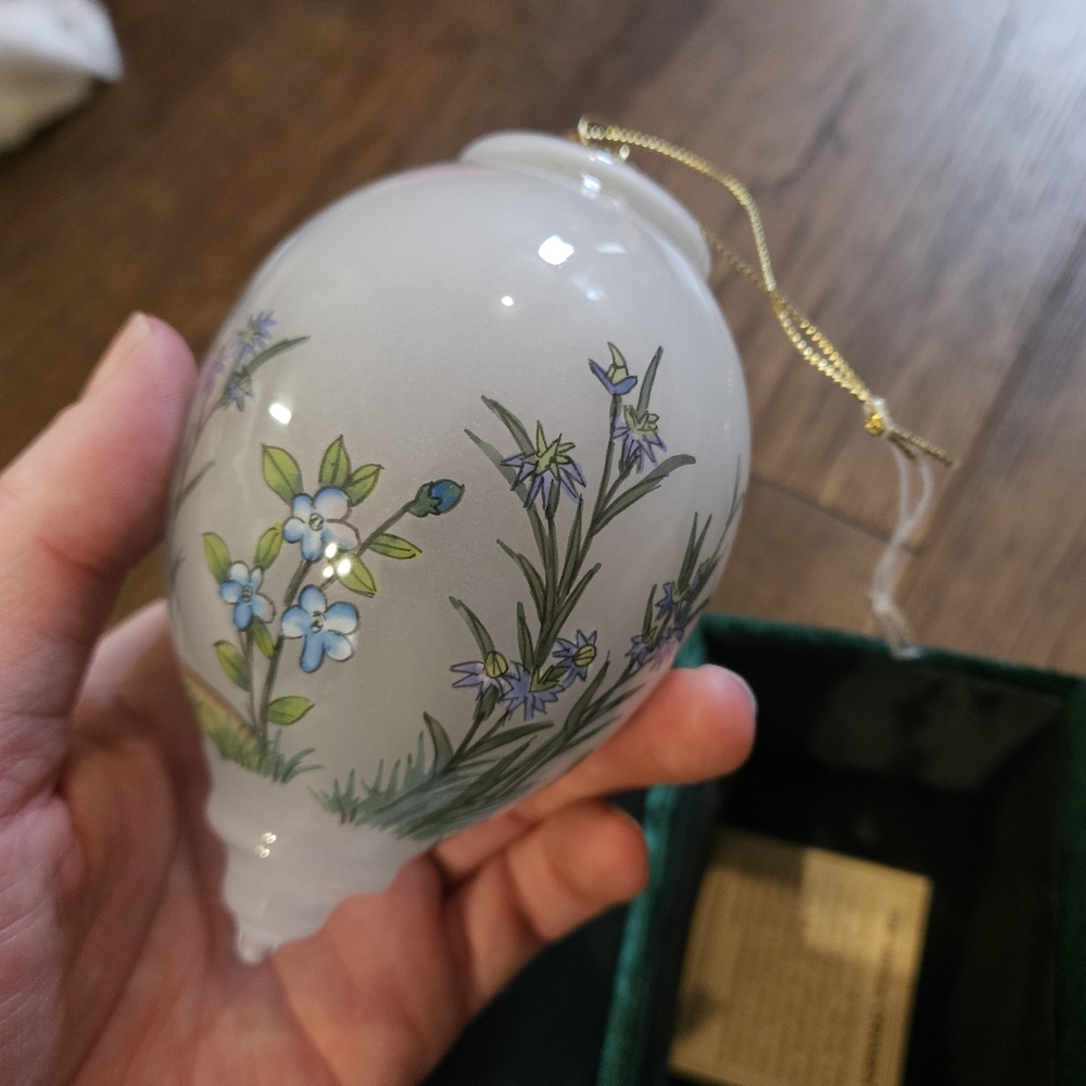 The Nei Hua Ornament Alaska Christmas Ornament Birds Pretty Hanging In Green Box - Picture 4 of 14